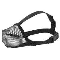 Soft Mesh Covered Dog Muzzle with Adjustable Straps Anti-Biting Breathable Pet Muzzle L