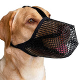 Soft Mesh Covered Dog Muzzle with Adjustable Straps Anti-Biting Breathable Pet Muzzle M