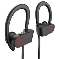 Wireless Headphones Bluetooth 5.0 Hanging Sports Headphones in-Ear Earphones Sound Isolation Headset Black