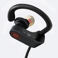 Wireless Headphones Bluetooth 5.0 Hanging Sports Headphones in-Ear Earphones Sound Isolation Headset Black