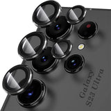 For Samsung Galaxy S23 Ultra Camera Lens Protector Camera Lens Cover Set Black