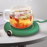 Cup Warmer Heat Beverage Mug Mat Heating Coaster Pad Green