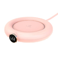 Cup Warmer Heat Beverage Mug Mat Heating Coaster Pad Pink