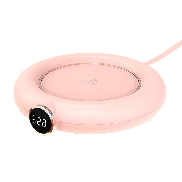 Cup Warmer Heat Beverage Mug Mat Heating Coaster Pad Pink