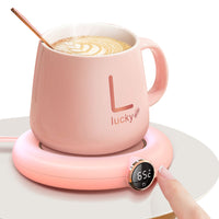 Cup Warmer Heat Beverage Mug Mat Heating Coaster Pad Pink