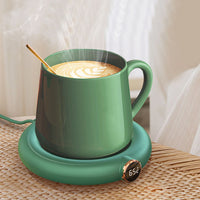 Cup Warmer Heat Beverage Mug Mat Heating Coaster Pad Green