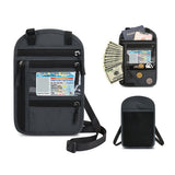 RFID Blocking Passport Holder Multifunctional Travel Passport Wallet Dark Gray