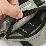 RFID Blocking Passport Holder Multifunctional Travel Passport Wallet Light Grey