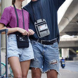 RFID Blocking Passport Holder Multifunctional Travel Passport Wallet Light Grey