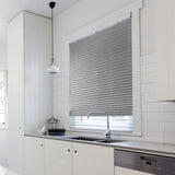 Pleated Blind Curtain Half Blackout Home Window Covers Shade Grey