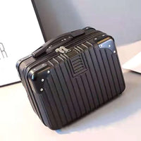 14 Inches Travel Suitcase Hard Shell Cosmetic Case Portable Carry Suitcase Black
