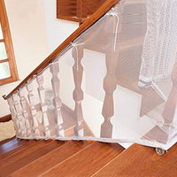 3M Baby Safety Stair Net Home Banister Protective Fine Mesh Child Kid Secure Guard-White