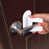2pcs Door Lever Lock Safety Child Baby Proof Doors Adhesive Lever Handle Safety Lock