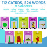 2-in-1 Kids Talking Flash Cards LCD Writing Tablet Learning Toys Blue