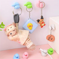 Set of 20Pcs Silicone Thumb Wall Hooks Adhesive Wall Hangers