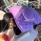 Portable Heated Travel Blanket USB Thermostatic Heating Pad Purple