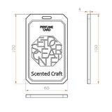 Hanging EVA Wardrobe Aromatherapy Tablets Car Air Freshener Incense Tablets with Lanyard Blue
