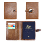 Passport Holder Travel Passport Wallet Passport Protective Case Brown