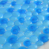 43 x 73cm Non-Slip Bath Mat Shower Mats PVC Bathroom Suction Floor Mat Blue