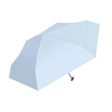 Mini Pocket Umbrella Anti-UV Sun Rain Windproof 6-Folding Umbrella Blue
