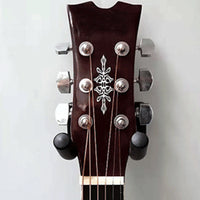 2 Pcs Wall Mount Guitar Hanger Guitar Holder Rack Instrument Display Bracket Rectangle