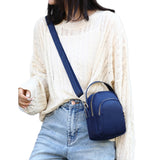 Women Mini Nylon Crossbody Bag Shoulder Bag Handbag Blue