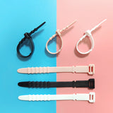 FancyGrab 40pcs Fishbone Cable Winder Cord Clip Organizer Earphone Cable Protector USB Wire Tie
