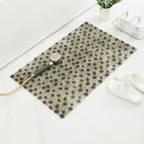 33 x 63cm Non-Slip Bath Mat Shower Mats PVC Bathroom Suction Floor Mat Gray