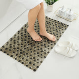 33 x 63cm Non-Slip Bath Mat Shower Mats PVC Bathroom Suction Floor Mat Gray