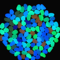 100Pcs Glow-in-the-Dark Pebbles Multicolour