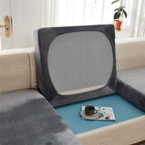 Stretch Velvet Sofa Protector Cover Black
