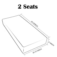 Water Repellent Sofa Seat Cushion Cover Furniture Couch Seat Slipcover Elastic Protectors
