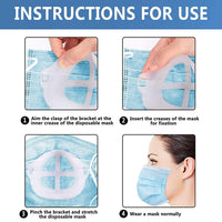 3D Face Masks Brackets with Extender Straps Face Mask Inner Holders