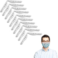 10Pcs Silicone Anti-Fog Face Mask Nose Clip Reusable Fog-Free Accessory