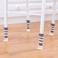 32PCS Cat Paw Design Chair Socks Chair Leg Protectors Table Leg Sleeves Floor Protectors Furniture Socks Chair Leg Covers Designed for Cat Lovers