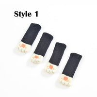 32PCS Cat Paw Design Chair Socks Chair Leg Protectors Table Leg Sleeves Floor Protectors Furniture Socks Chair Leg Covers Designed for Cat Lovers