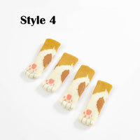32PCS Cat Paw Design Chair Socks Chair Leg Protectors Table Leg Sleeves Floor Protectors Furniture Socks Chair Leg Covers Designed for Cat Lovers