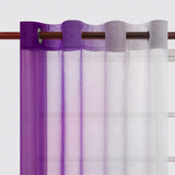 Set of 2 Drape Panels Light Filtering Semi Sheer Grommet Curtains Grommet Top Gradient Curtains Home Decoration for Bedroom Living Room
