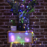 2pcs Waterfall 200LED Solar Power Lights String Fairy Light Wedding Xmas Home Garden Decor