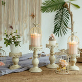 Christmas Vintage Birdcage Candlestick Holder - 10 x 31cm