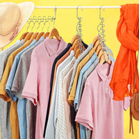 2X/4X/6X Multifunctional Clothes Pants Metal Magic Hanger Space Saver Closet Organizer Rack