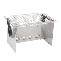 Portable Mini Camping BBQ Grill Set with Barbecue Net