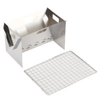 Portable Mini Camping BBQ Grill Set with Barbecue Net