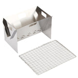 Portable Mini Camping BBQ Grill Set with Barbecue Net