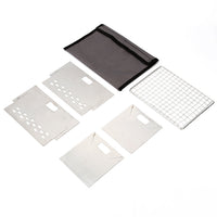 Portable Mini Camping BBQ Grill Set with Barbecue Net