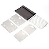 Portable Mini Camping BBQ Grill Set with Barbecue Net