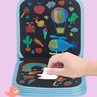 Portable Kids Erasable Doodle Book Reusable Painting Drawing Pads
