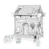 Kids DIY Doodle Cardboard Play Houses Art and Craft Set