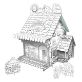 Kids DIY Doodle Cardboard Play Houses Art and Craft Set
