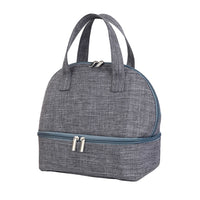 Double-layer Portable Lunch Bag Insulated Thermal Cooler Box